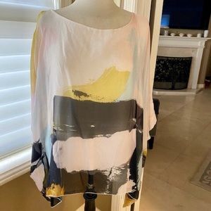 NWT sheer blouse with built in cami